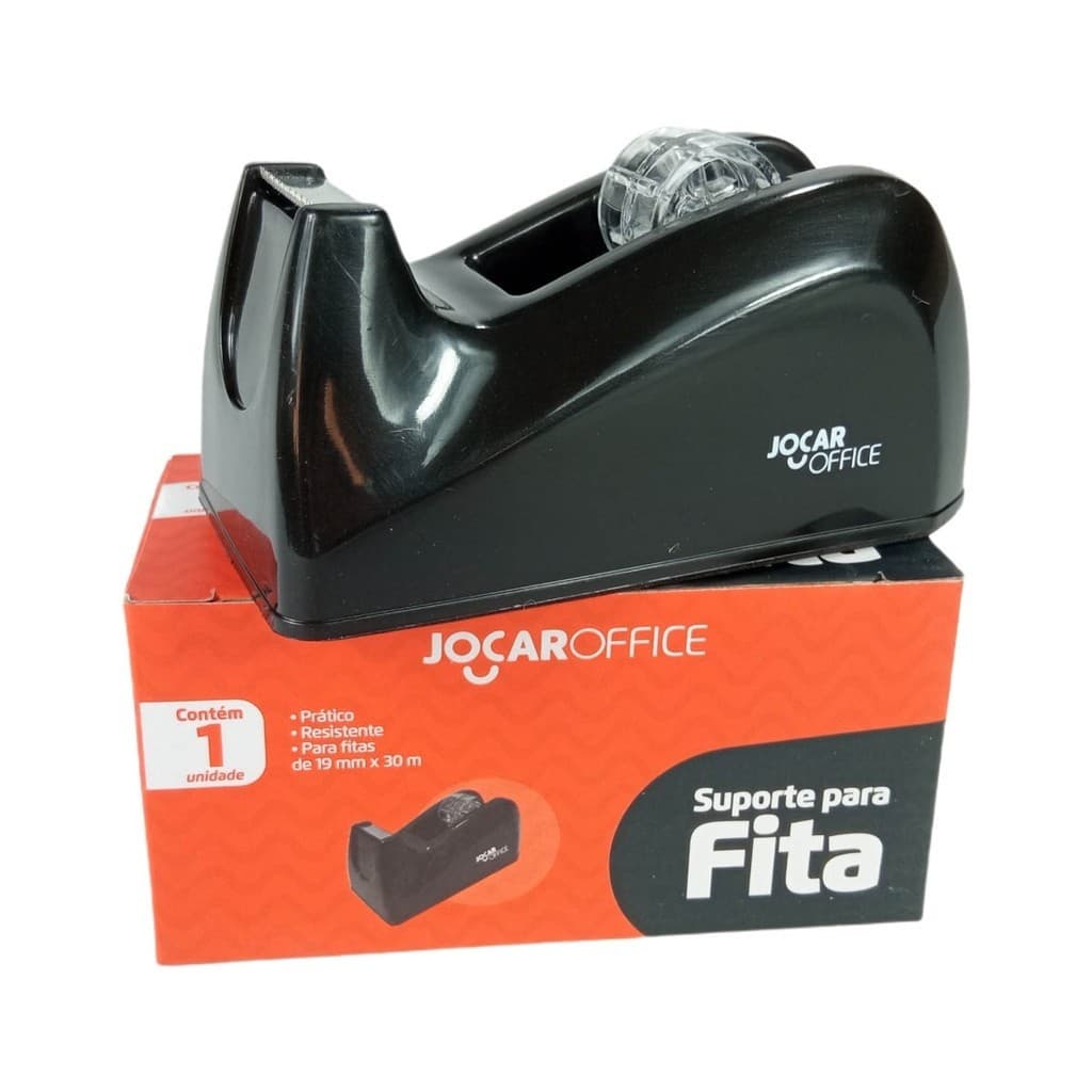 Suporte Para Fita Adesiva Pequeno 19mm x 30m - JOCAR PRETO