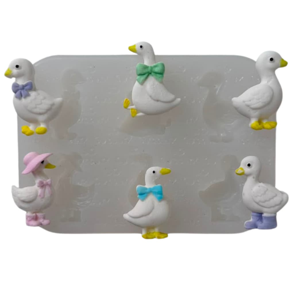 Molde de Silicone para apliques de Artesanato - Gansos