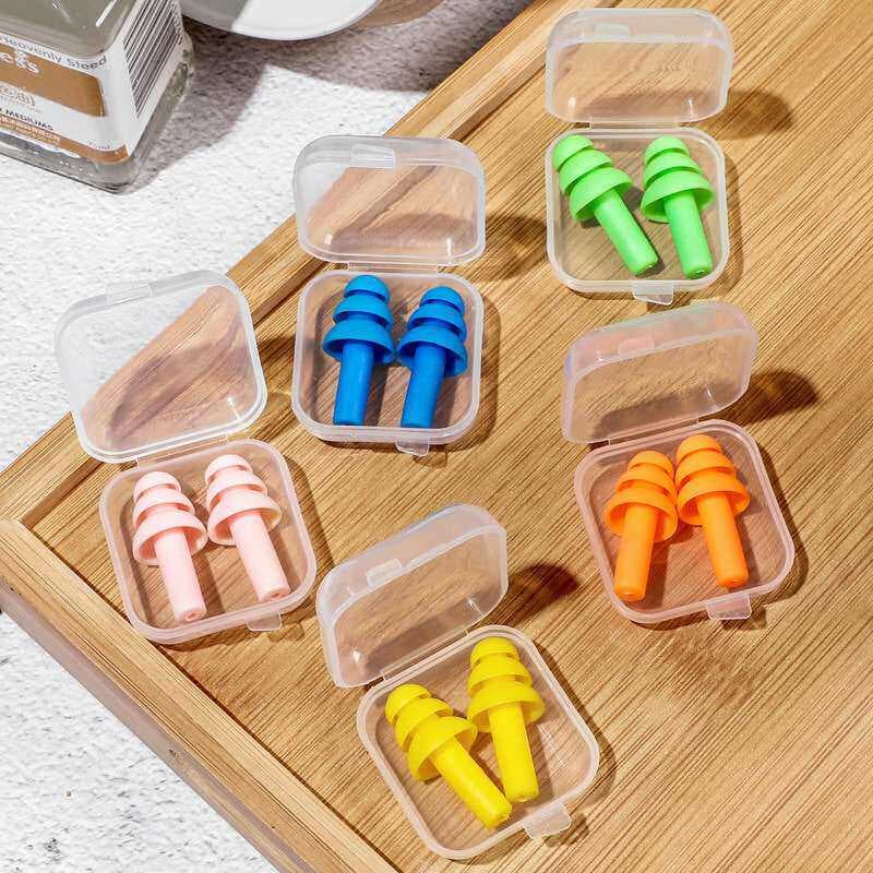Conjunto de tampões de ouvido adulto Silicone natação dedicado Shampoo à prova dwaterproof água anti-orelha entrada de á