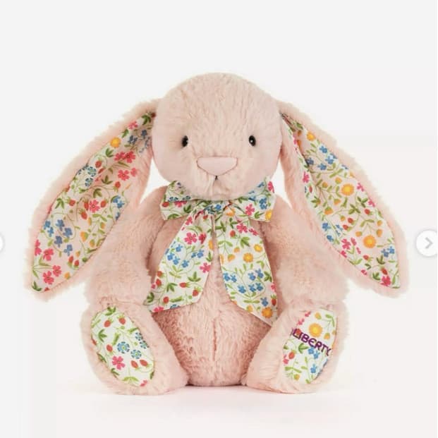 British jellycat Limited Li Co-Branded Limited Novo produto Bowknot Bonnie Rabbit Floral Ear Rabbit Criativo