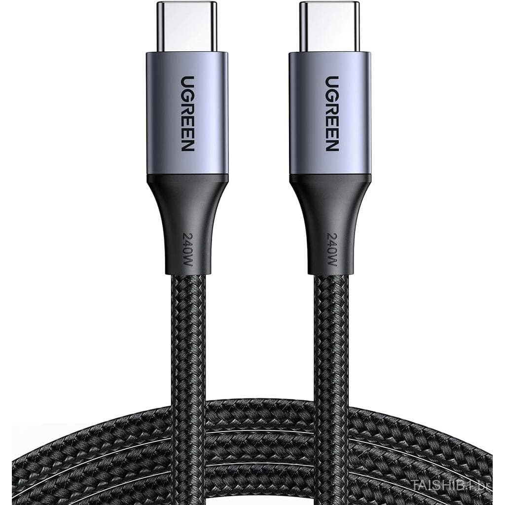 Cabo USB C para USB C UGREEN 240W, Cabo USB C de Carregamento Rápido para iPhone 17 Pro Max/16, Samsung Galaxy S25/S24,