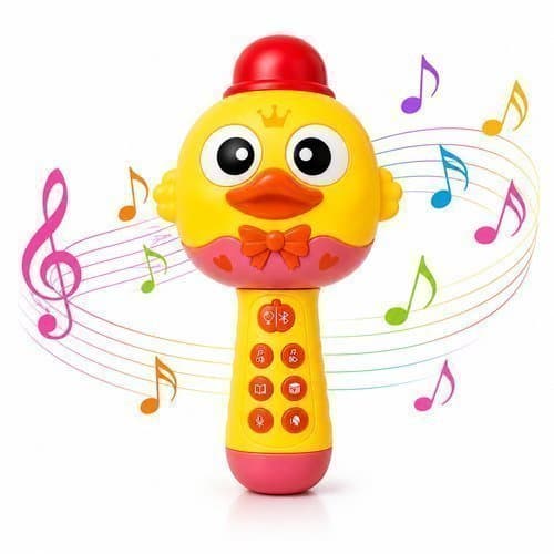 Microfone Infantil Bluetooth Recarregavel Com Musicas Historias Diversao Infantil