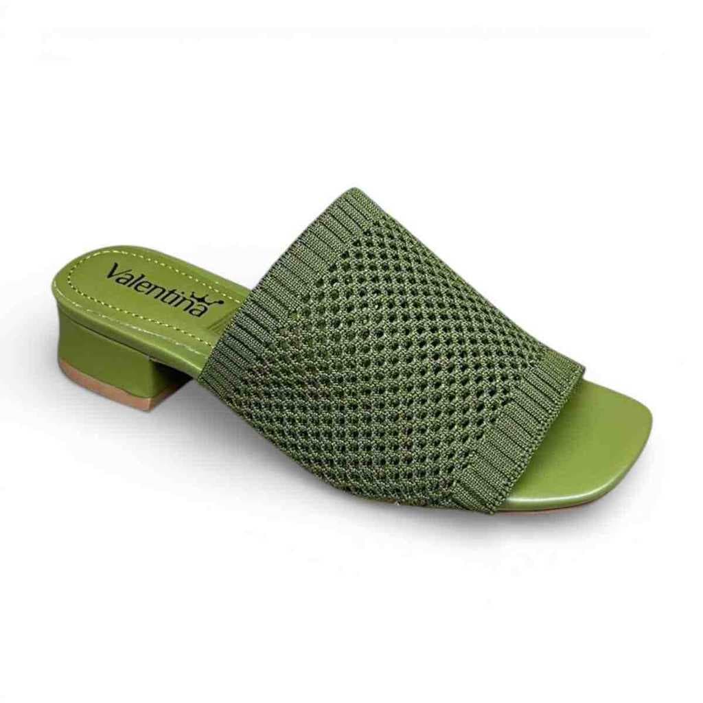 TAMANCO FEMININO VALENTINA SALTO BLOCO FLATS TECIDO 455058