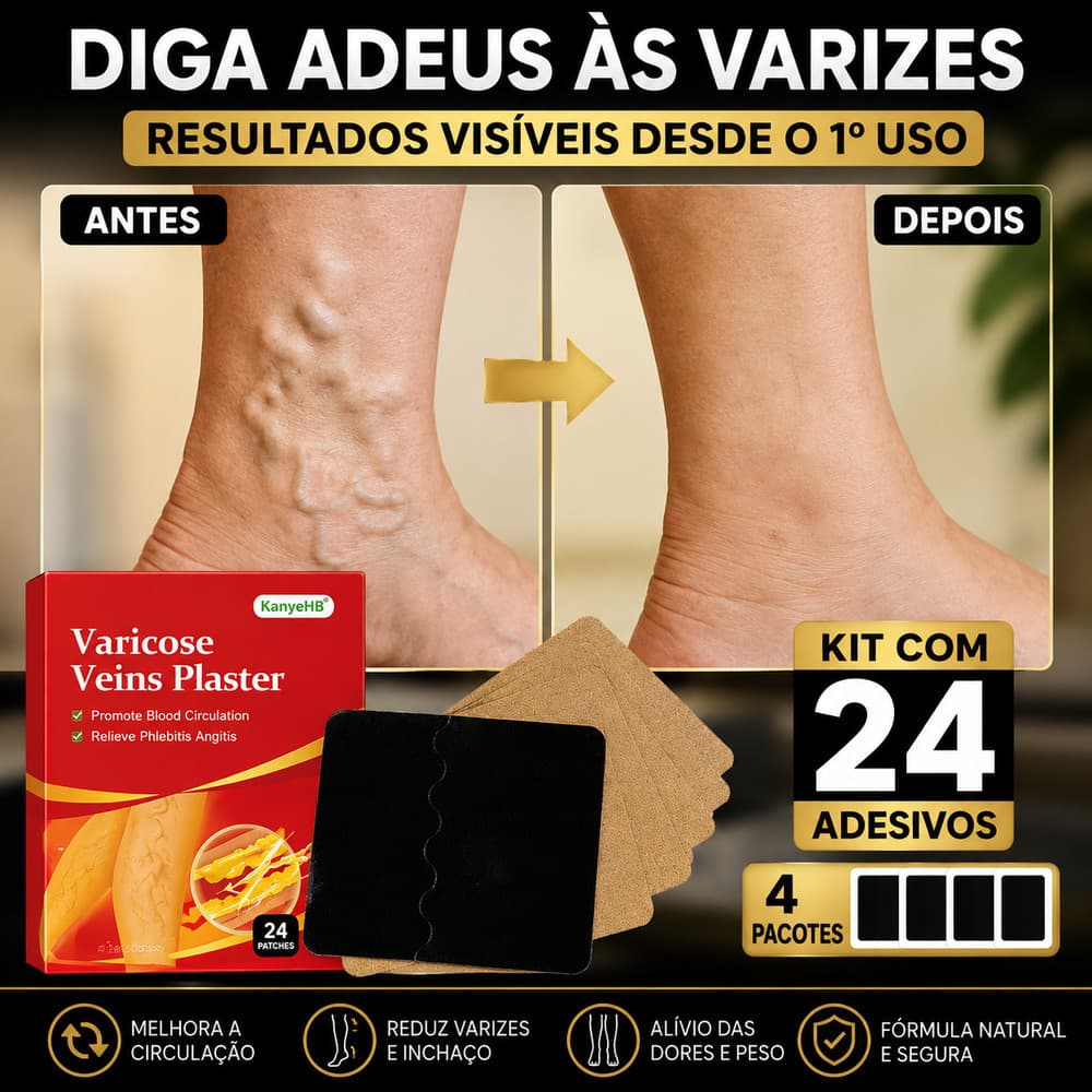 Kit Adesivos Para Varizes Vasos e Veias