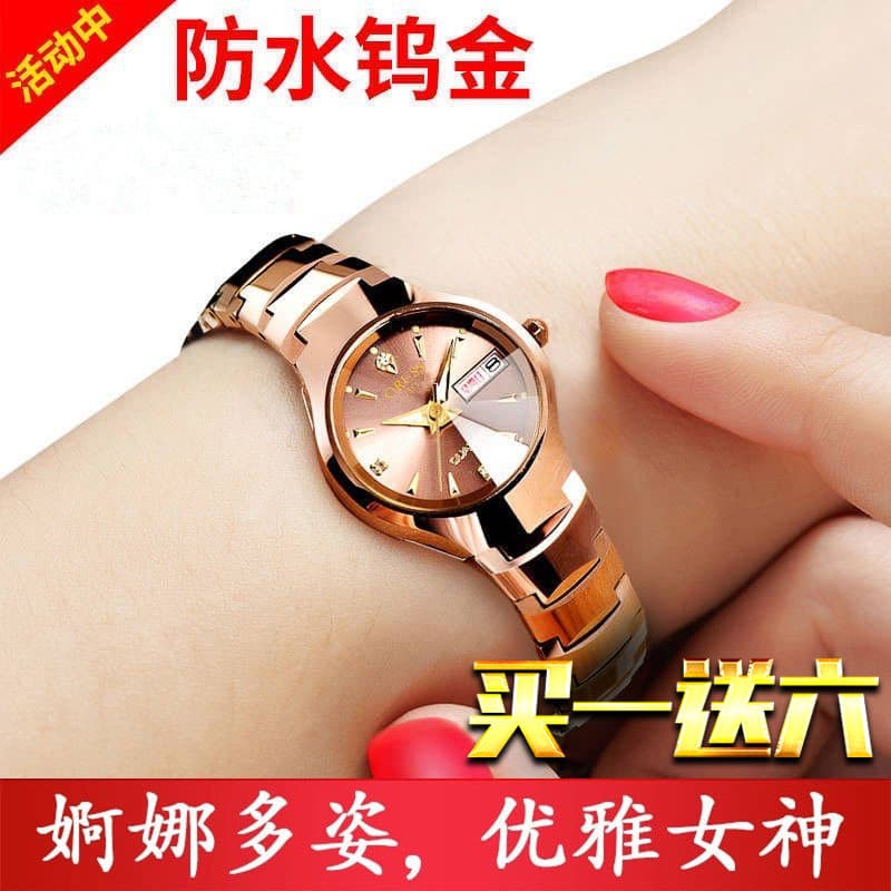 relogio feminino pequeno relogio feminino pequeno delicado Relógio feminino nicho luz luxo High-End sentimento duplo cal