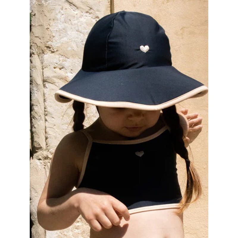 Crianças chapéu de sol dinamarca verão novo estilo meninas chapéu de sol praia chapéu à beira-mar menina balde chapéu