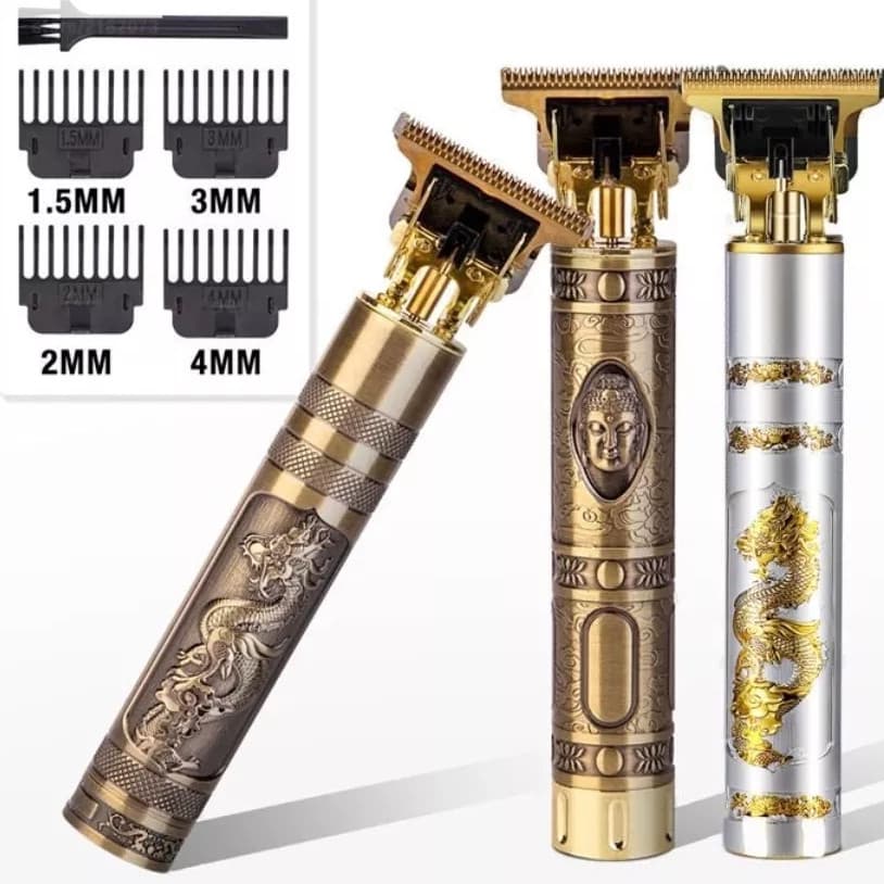 Maquina De Barbear Cortar Cabelo Aparador Profissional Barbeador Acabamento Sem Fio Portátil Com Visor Digital