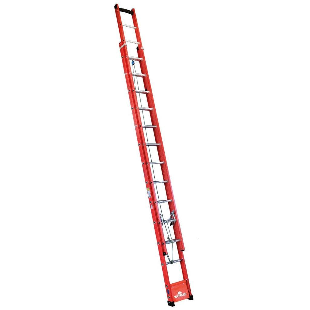 Escada Extensiva Fibra 12/20 Degraus 110Kg 3,60m 6m Worker