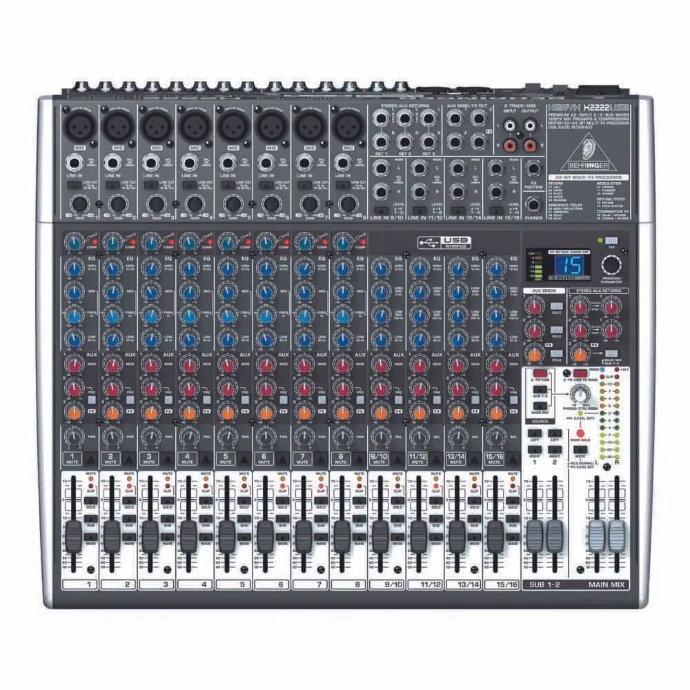 Mesa de Som Behringer Xenyx X2222USB 22 Canais com Efeitos