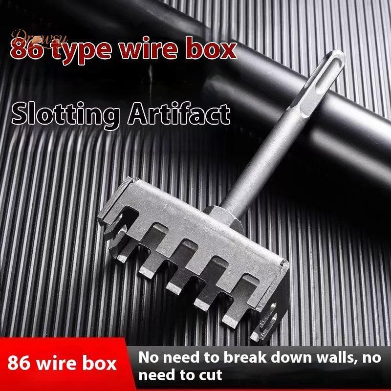 Drowsy 86 Linha Caixa Quadrada Broca Buraco Abridor Martelo Elétrico Expansão Encanador Eletricista Parede Entalho Insta