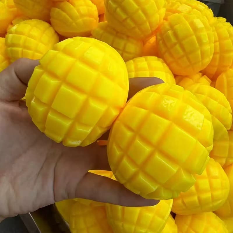 Polpa De Manga Crocante Alívio Do Estresse Bola Mole Espremer Brinquedos Presentes