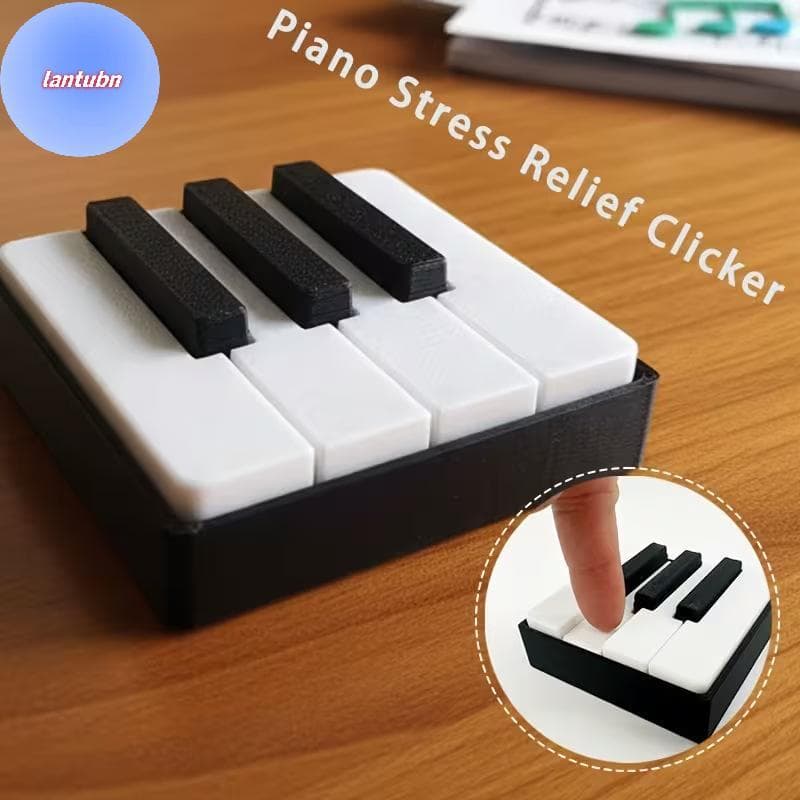 LANTUBN 3D Impresso PLA Piano Teclado Imprensa Fidget Clier Borda Lisa Confortável De Longa Duração Para Alívio Diário D