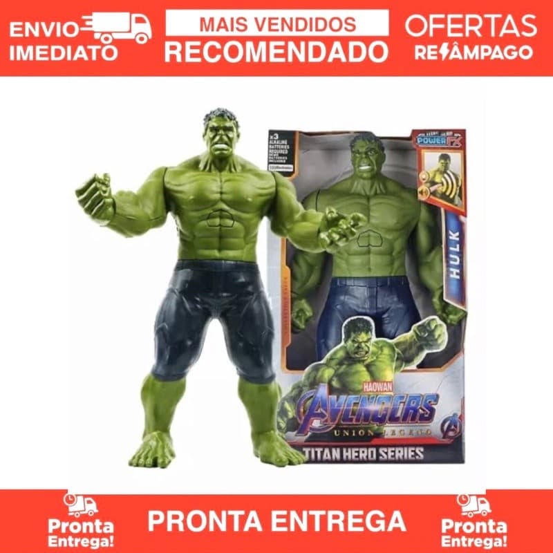 Boneco Hulk Articulado Union Legend  30 Cm Pronta Entrega 17/30CM