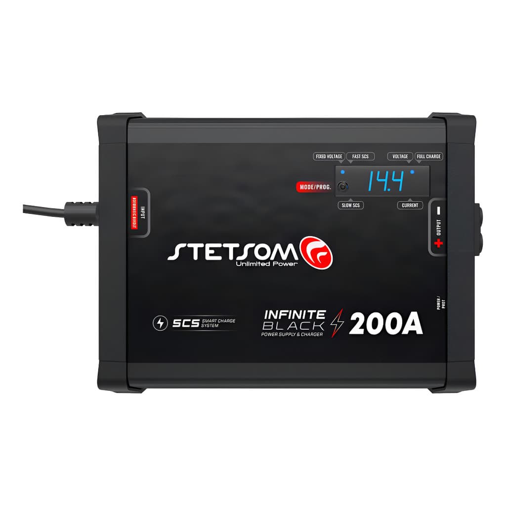 Fonte Automotiva Carregador Bateria 200A 12V Stetsom Infinite Black Carga inteligente