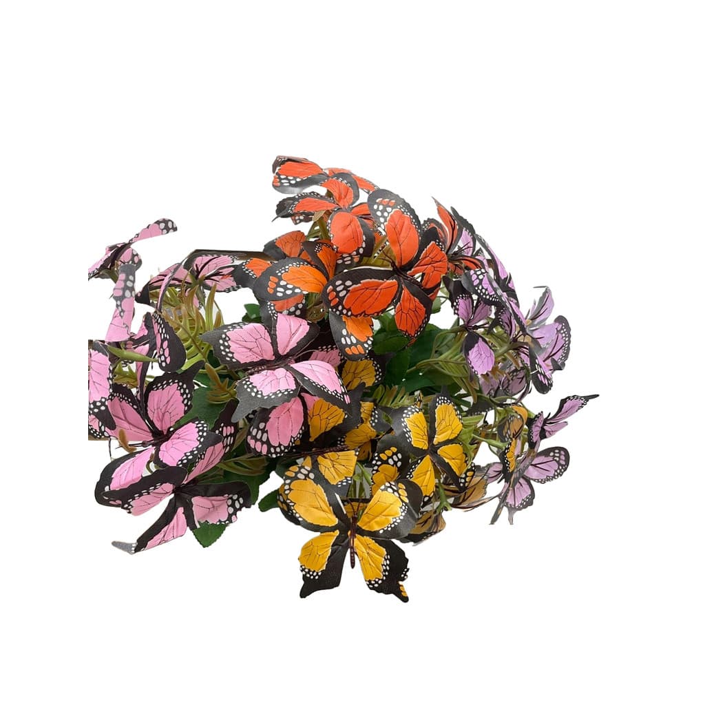 Buquê Artificial de Borboletas 36cm c 10 Unidades/0072