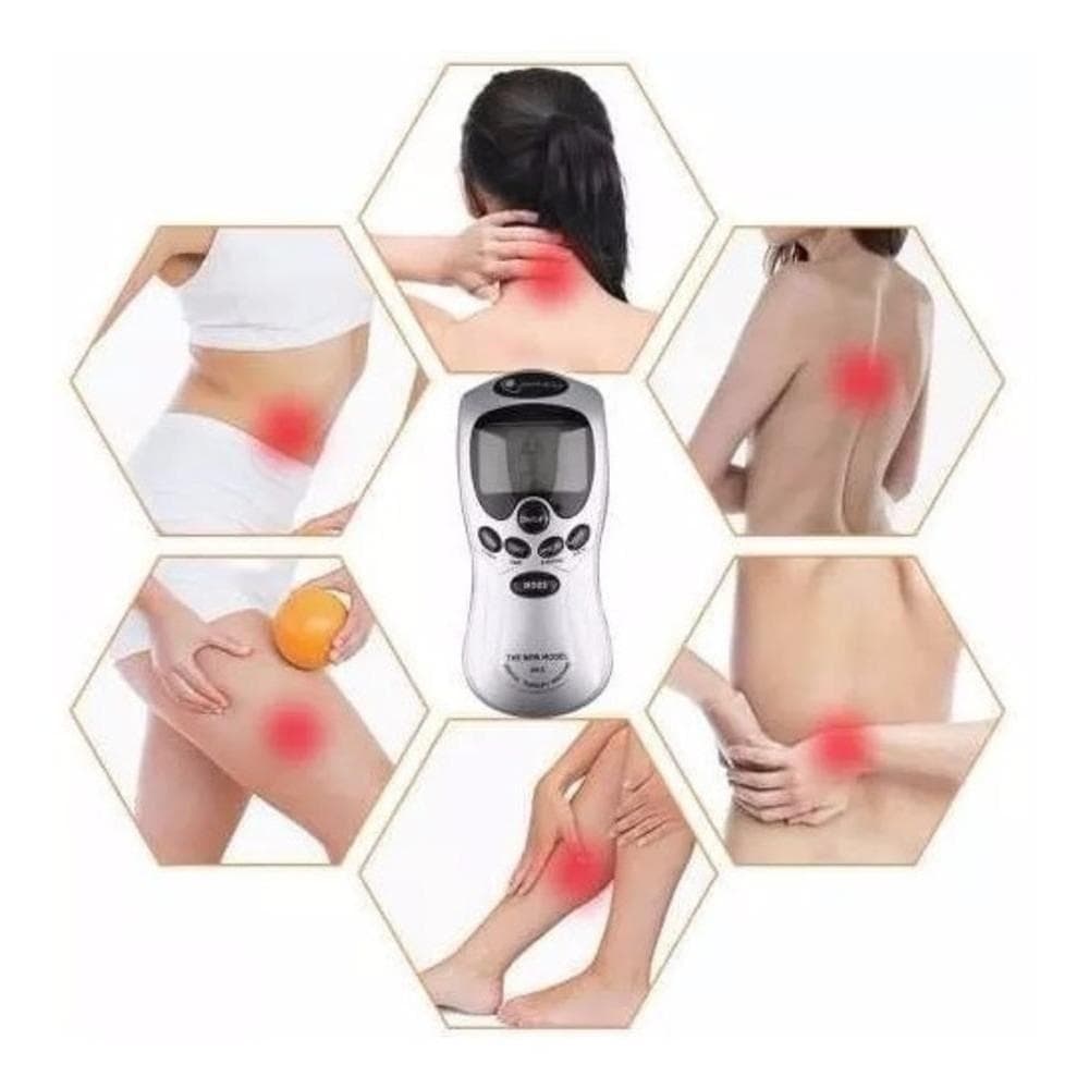 Tonificador Digital Massageador eletroestimulador Muscular Para Fortalecimento Relaxamento Controle