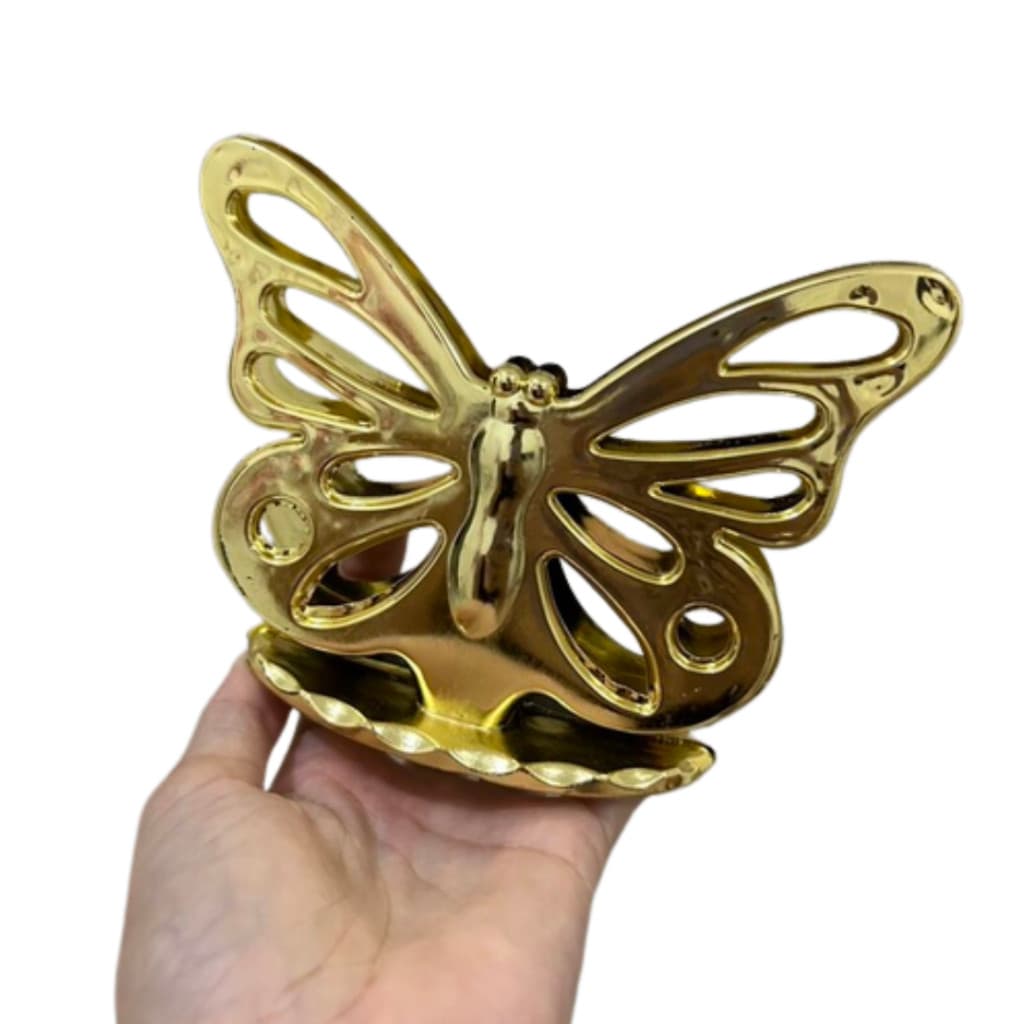 Porta Guardanapo Plástico Forma de Borboleta – Suporte Versátil para Mesa de Jantar