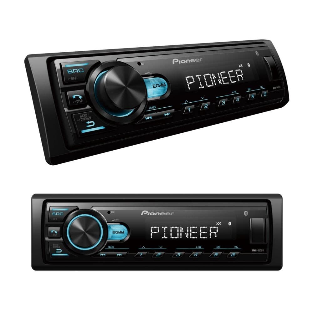Rádio Pionner Mvh-145br Mp3 Player Som Automotivo Usb Bluetooth EQ 2-bandas e Interface SWC