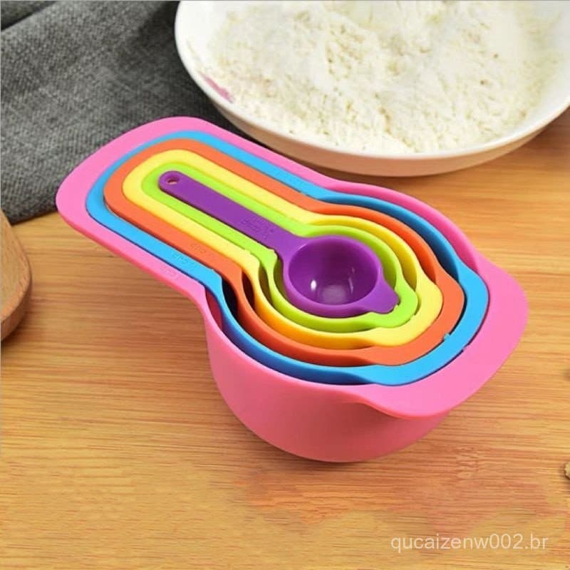 Conjunto de xicaras kit Colheres De Medida 6 Peças medida- 250ml,125ml,85ml,60ml,15ml,7ml