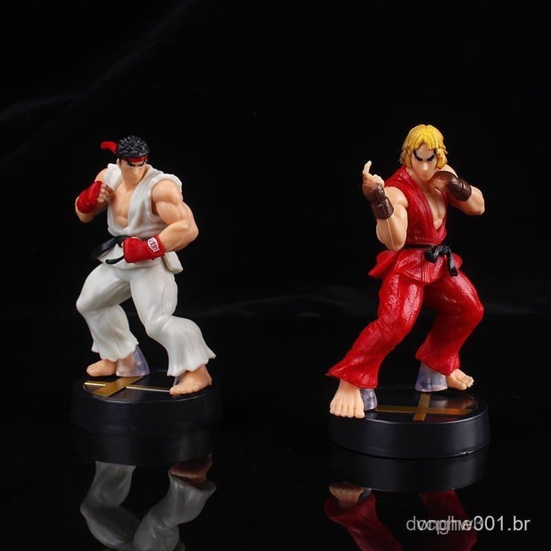 Boneco de Street Fighter de 9,5cm Decoração de Quarto Presente de Aniversário Brinquedo Colecionável de PVC