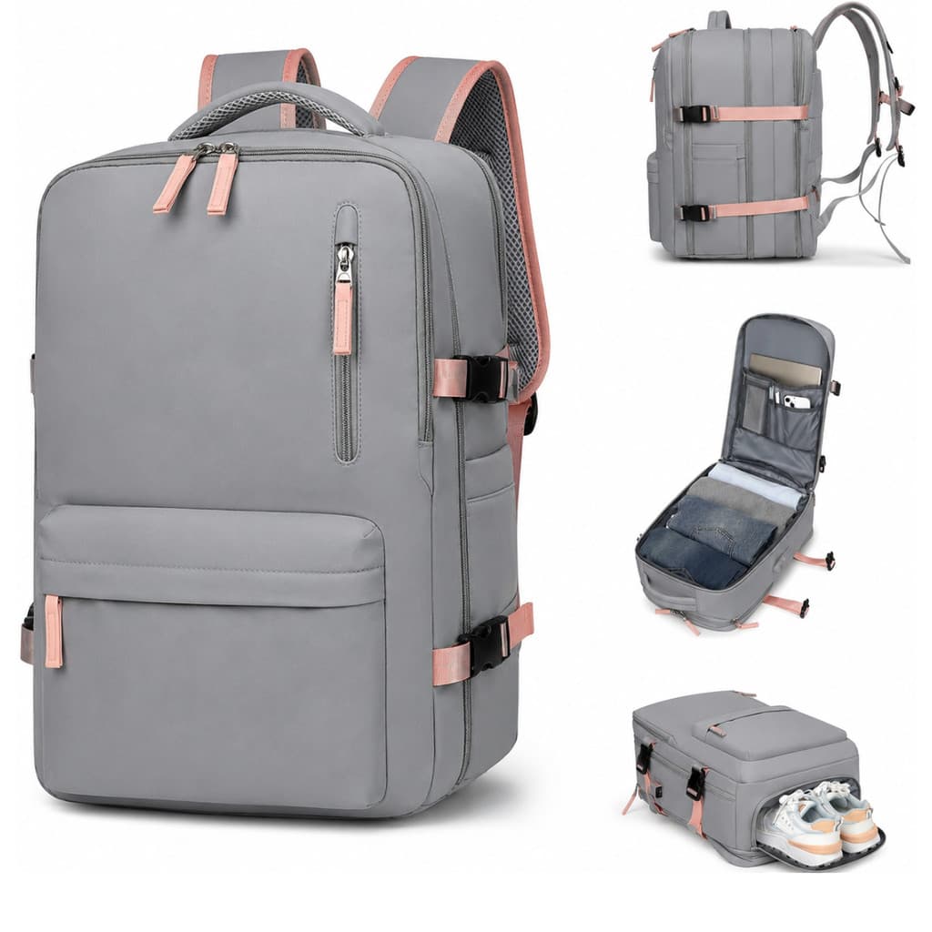 Mochila Impermeável Viagem Notebook USB Trabalho Faculdade