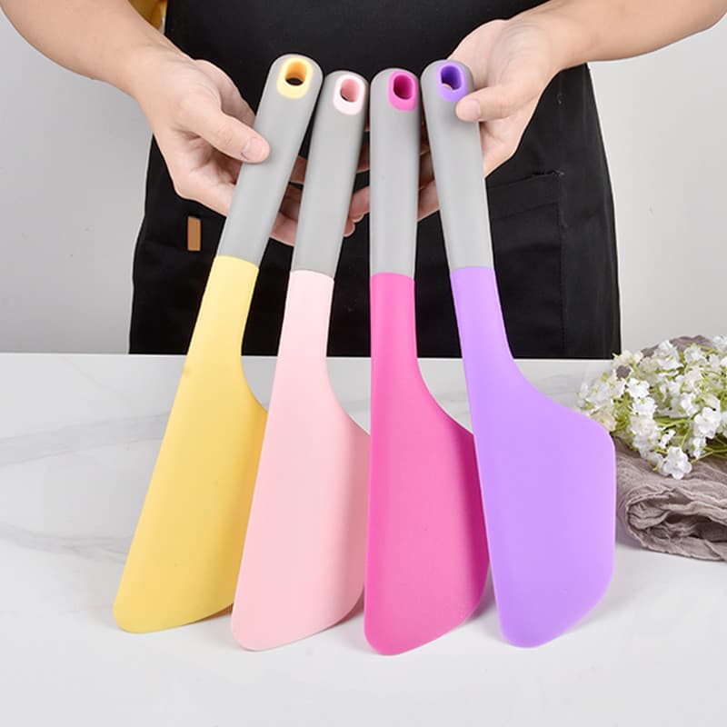 Ferramentas de cozimento grande espátula de silicone de uma peça espátula de silicone Nougat bolo creme espátula mexendo