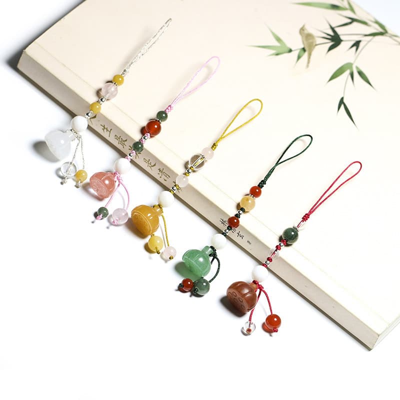 Pingente de corrente para celular U Disk Pendurado Bolsa de corrente Pingente Simples Joias frescas Bodhi Cordão para ce