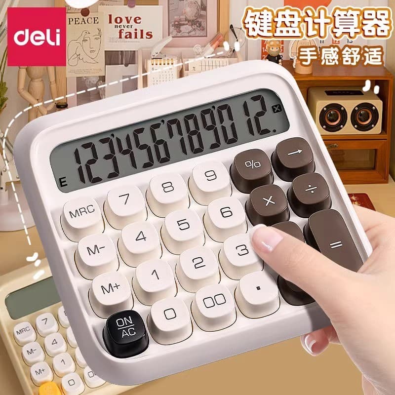 Calculadora poderosa Teclado mecânico de botão alto Tela grande Desktop Botão grande Uso financeiro Calculadora de alto