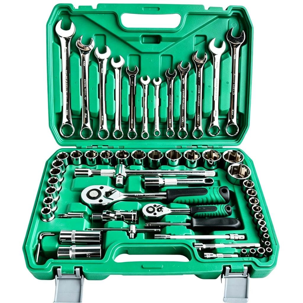 61PC Professional Kit Ferramentas com Chaves Pinças Chaves de Fenda e Foles Conjunto de Ferramentas Doméstico
