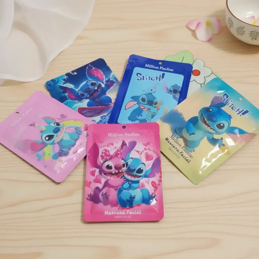 Kit 10 Máscaras Hidratante Facial Coreana Colágeno Stitch