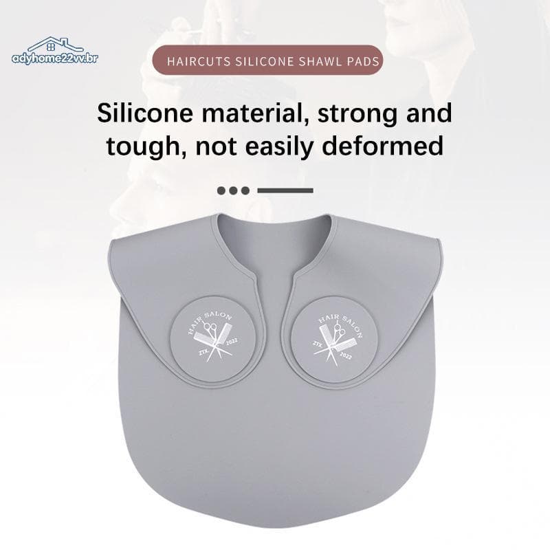 Capa De Corte De Cabelo De Silicone Adyhome22v-Lenço Protetor De Tintura E Com Envoltório De Pescoço br