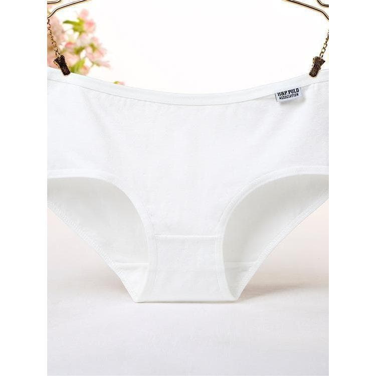10 pares de algodão puro branco roupa interior senhoras algodão puro antibacteriano meninas estudantes do ensino médio 1