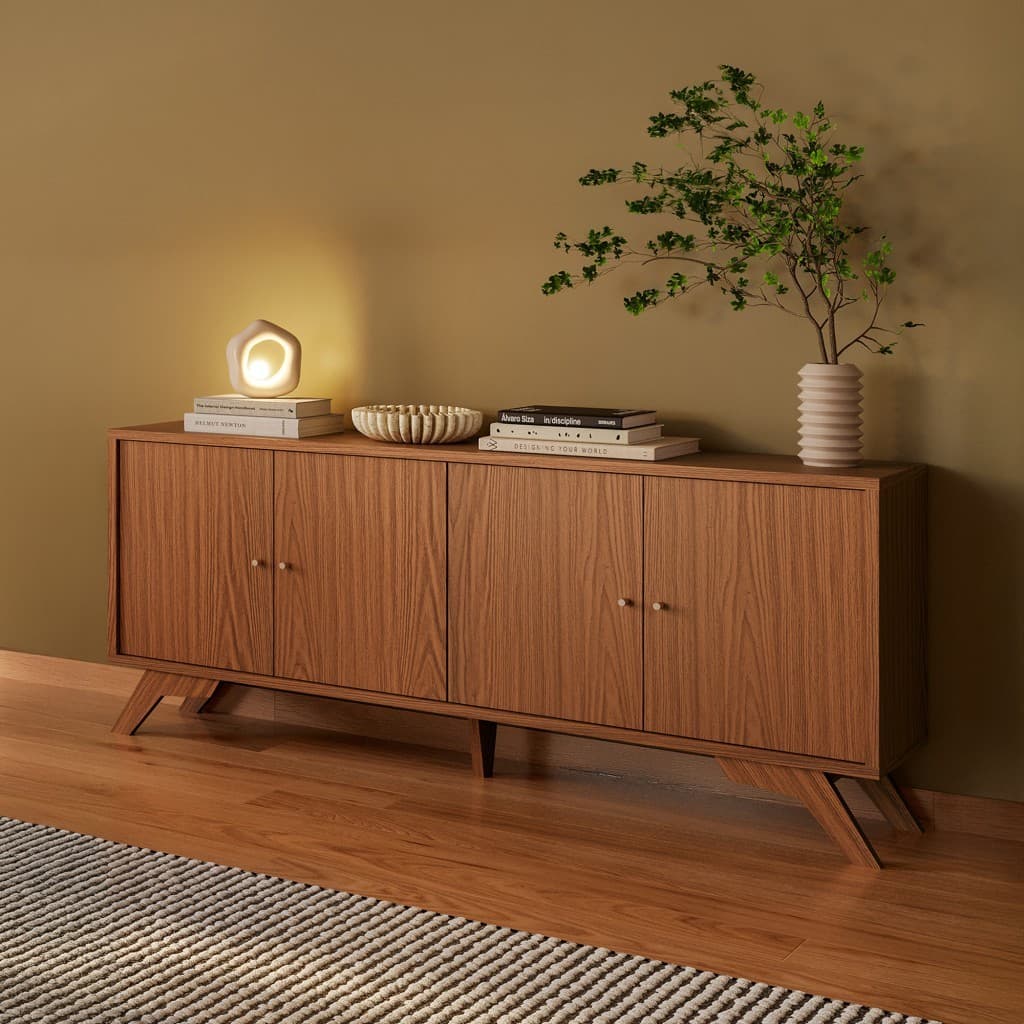 Balcão Buffet 180cm 4 Portas Pinhão - Dalla Costa