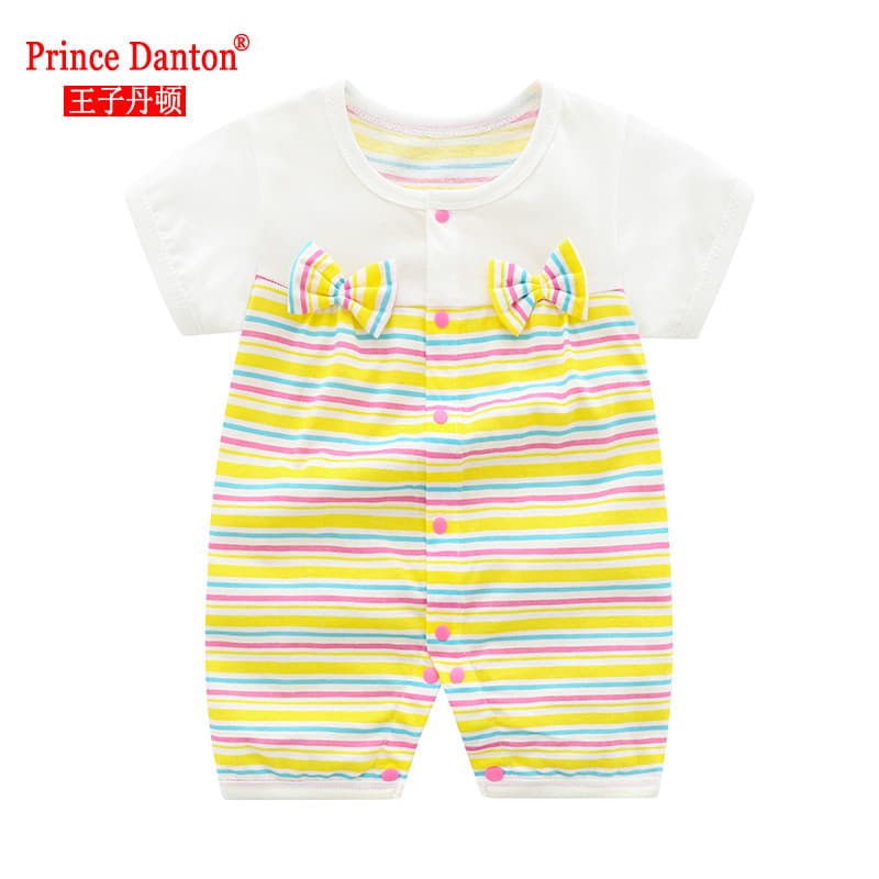 Bebê roupas de bebê roupas de verão bebê menina bonito puro algodão macacão fino recém-nascido moda princesa bebê macacã