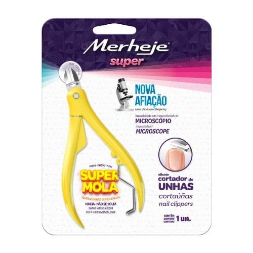 Alicate de Unhas Merheje Super Amarelo