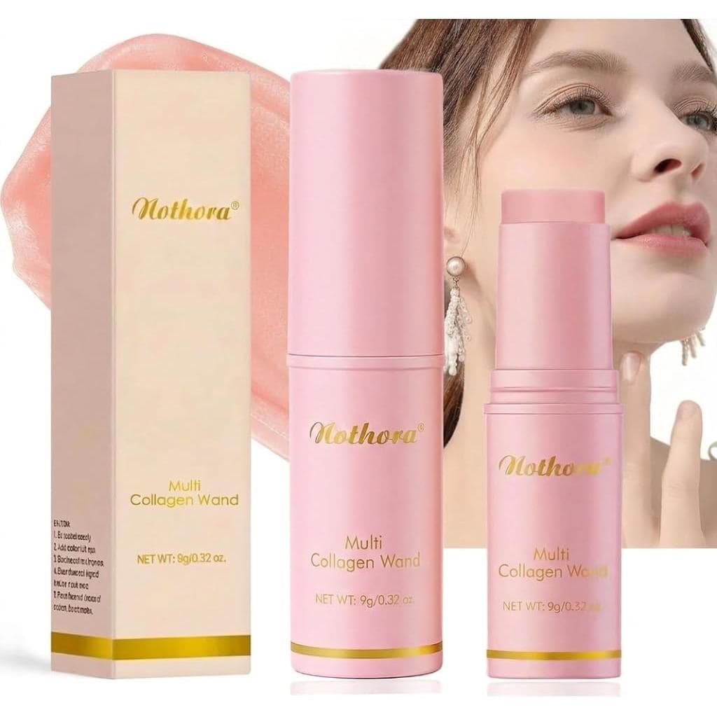Nothora Collagen Wand [Pacote com 2] Bastão de Colágeno Puro Nothora Anti-Rugas Hidratante para Reduzir Linhas Finas, Fi