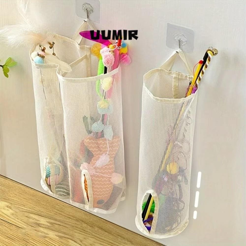 Saco De Armazenamento De Malha Umir , Cestas De Prateleira Para Brinquedos De Gato Organizador De Suspensão De Parede ,