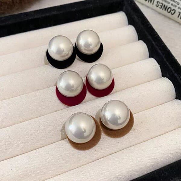 | 【cartelas de brincos feminino】 | kit brinco aço inoxidável ♭2025 Benming juventude luz vermelha luxo pérola brincos re