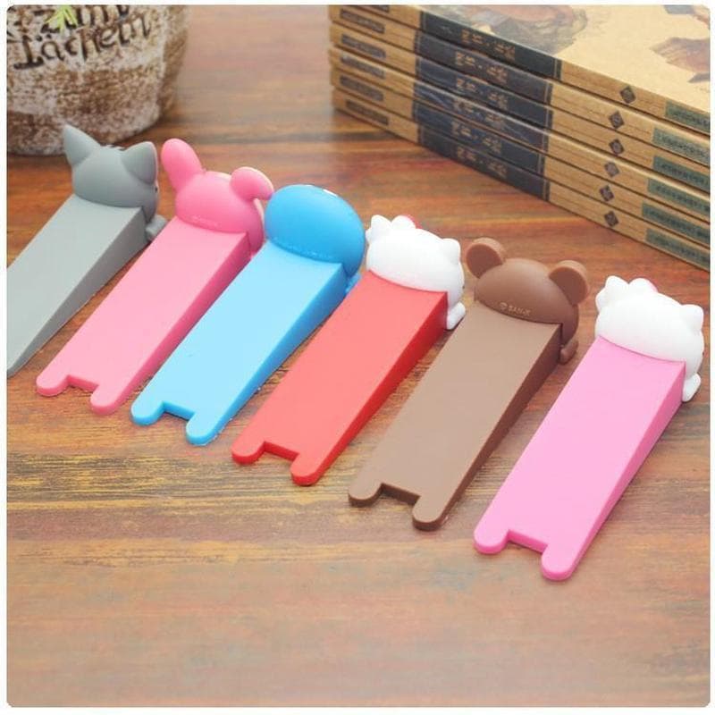 Rolha de porta criativa de desenho animado, rolha de porta, rolha de porta superior, Silicone, Anti-colisão, dispositivo