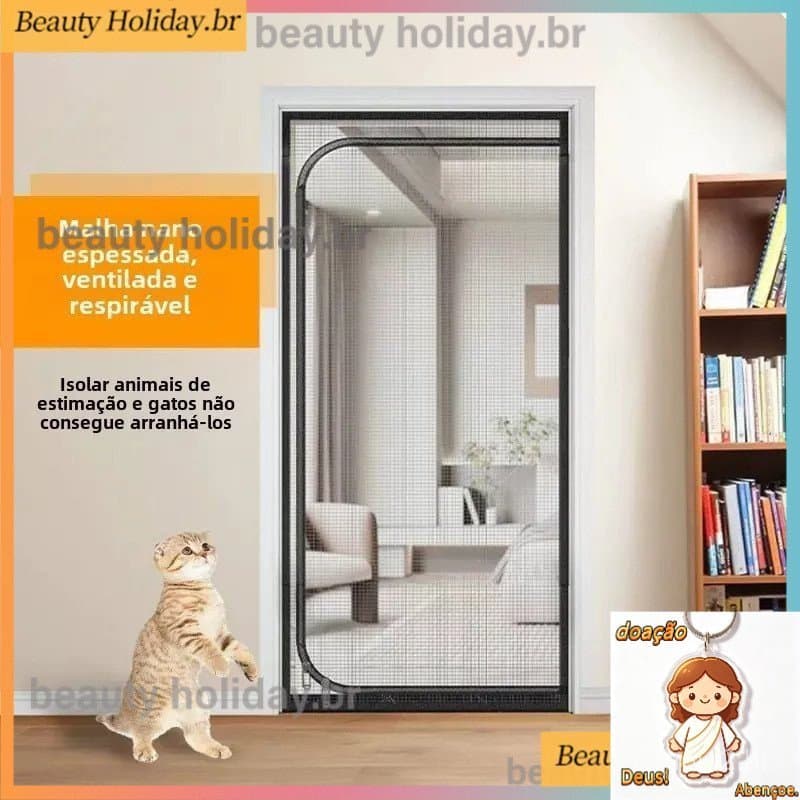 Grande tamanho da porta anti-gato porta anti gato porta de tela para gatos cerca tela de proteção para