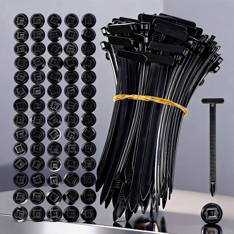 Kit Enforca Gato Abraçadeira de Nylon Presilhas Automotivas Fivela Nylon Fita Auto Travante para Uso Universal