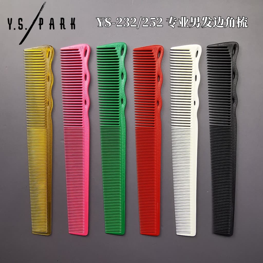 Japonês Original YS PARK Ultra-fino profissional masculino pente de corte de cabelo curto 252 pente de canto pente de co