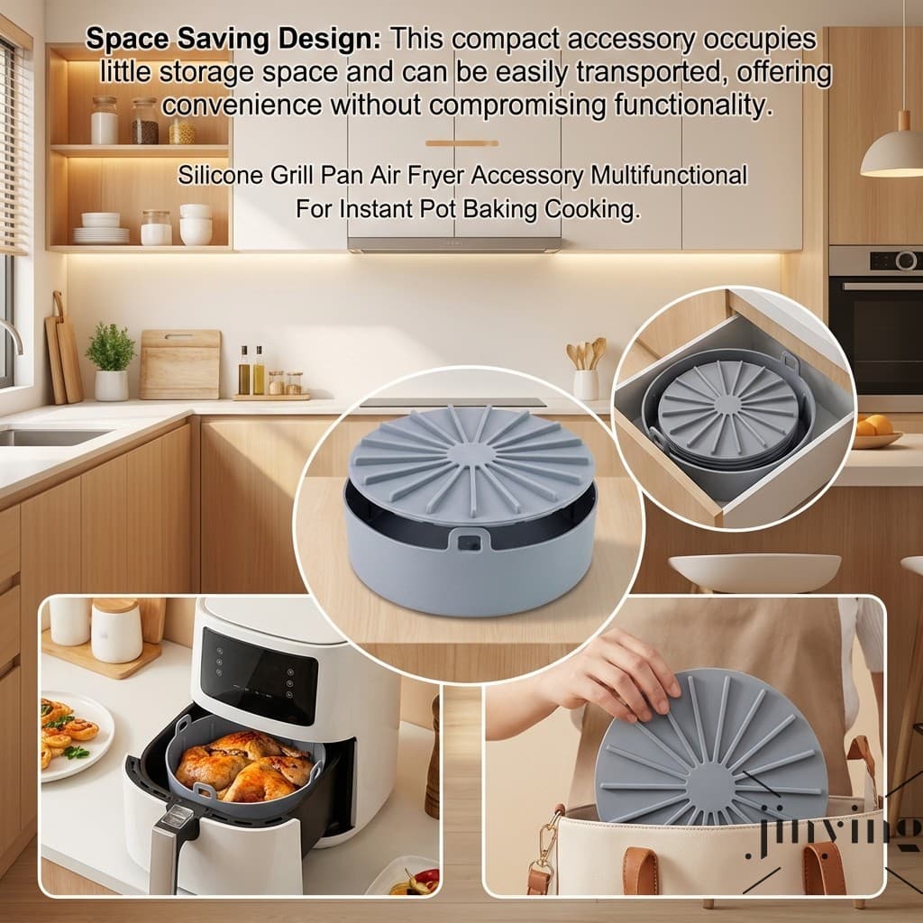 Acessório De Fritadeira De Ar Para Grelha De Silicone-Multifuncional Cozinhar Panela Instantânea