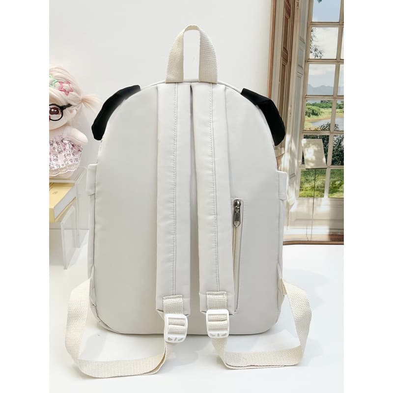 Desenhos animados óculos cão estilo Preppy mochila bonito feio bonito engraçado mochila grande capacidade feminino estud