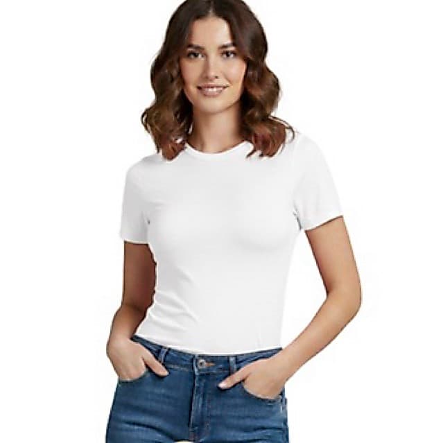 Baby Tee Feminina - Blusa Slim Fit Manga Curta Blusa de Compressão