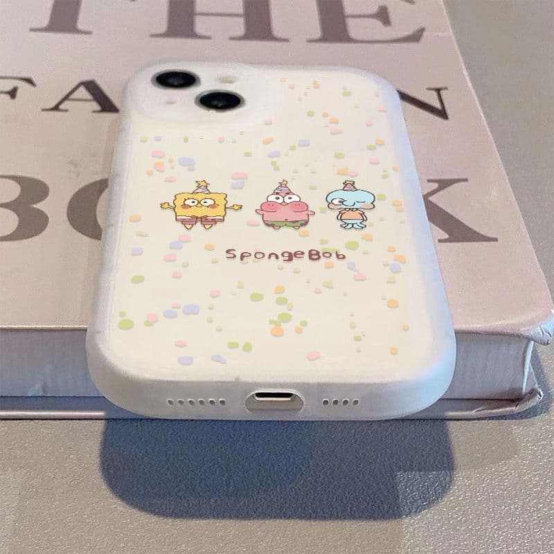 Esponja de bolinhas adequada para iPhone16promax capa de telefone Apple 15 novo estilo 14 fosco 13 capa macia 12