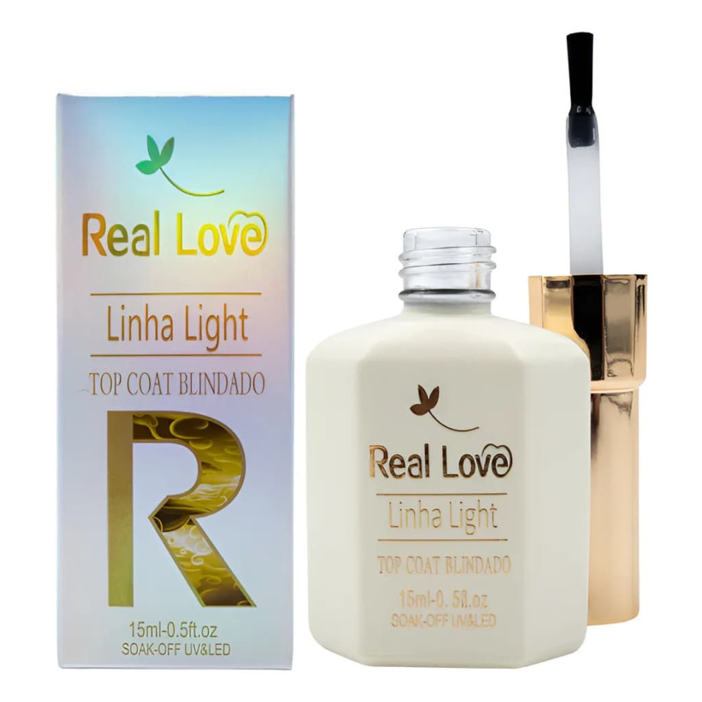 Top Coat Blindado Para Unhas15Ml - Real Love