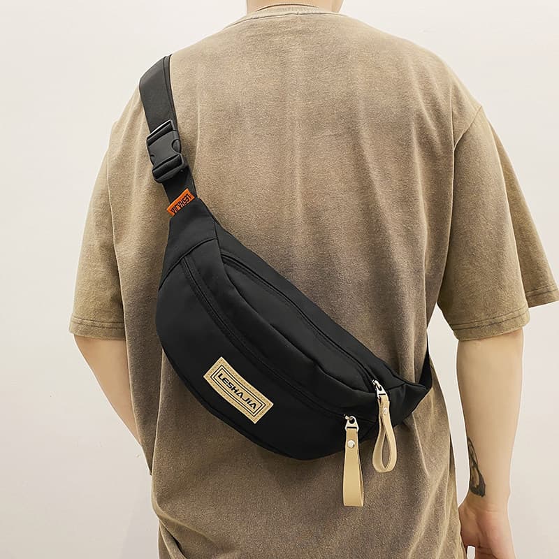 Bolsa de peito masculina de um ombro pequena mochila verão 2025 novo estilo Casual saco do mensageiro masculino esportes