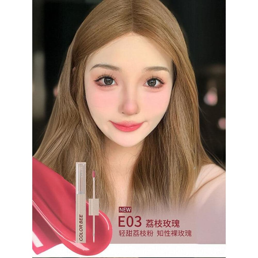 COLORBEE brilho labial de duas cabeças, batom de vidro espelhado, outono inverno, hidratante, não desbota, copo antiader