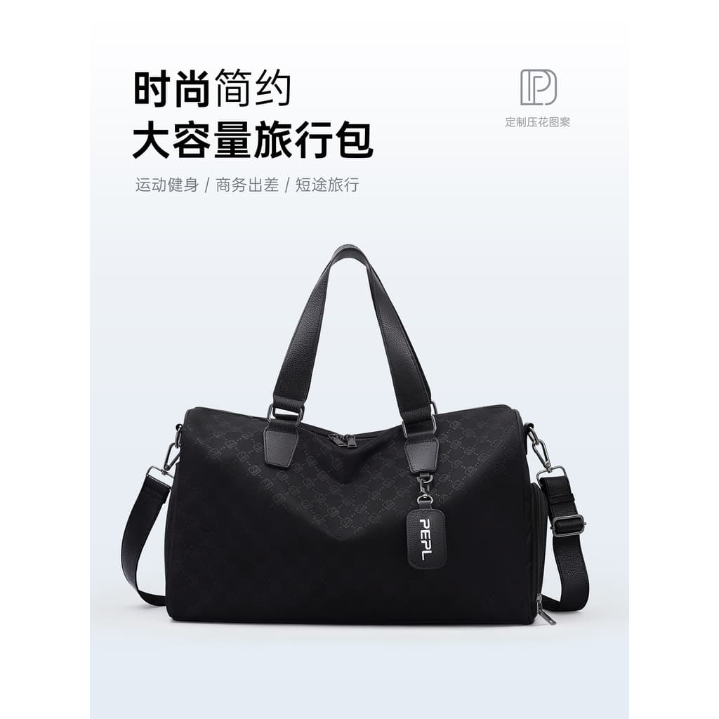 Bolsa de viagem portátil masculina, bolsa esportiva para academia, curta distância, leve, grande capacidade, bolsa de ba